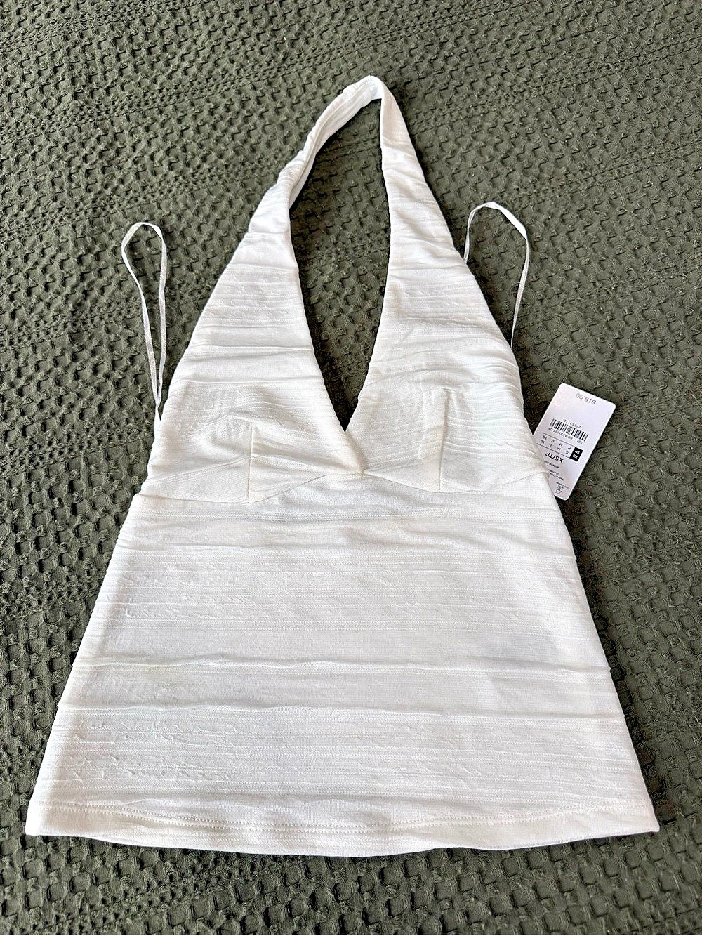 White Halter Top